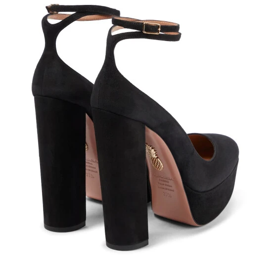 Aquazzura Blake Suede Platform Pumps 4 Aquazzura Blake Suede Platform Pumps - Image 2