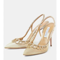 Aquazzura Tiara Embellished Mesh Slingback Pumps -Aquazzura Shop unnamed file 3