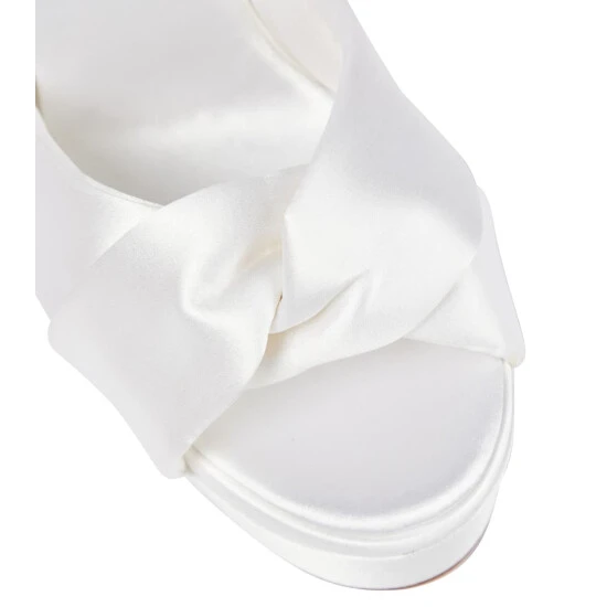 Aquazzura Olie 140 Satin Platform Sandals 7 Aquazzura Olie 140 Satin Platform Sandals - Image 5