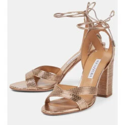 Aquazzura Ari 85 Metallic Leather Sandals -Aquazzura Shop unnamed file 352