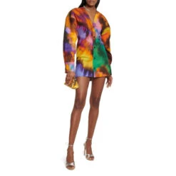 Aquazzura Ari 105 Metallic Leather Sandals