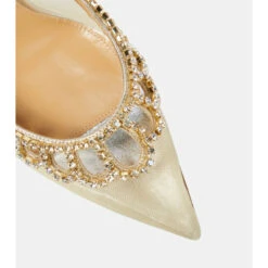 Aquazzura Tiara Embellished Mesh Slingback Pumps -Aquazzura Shop unnamed file 4