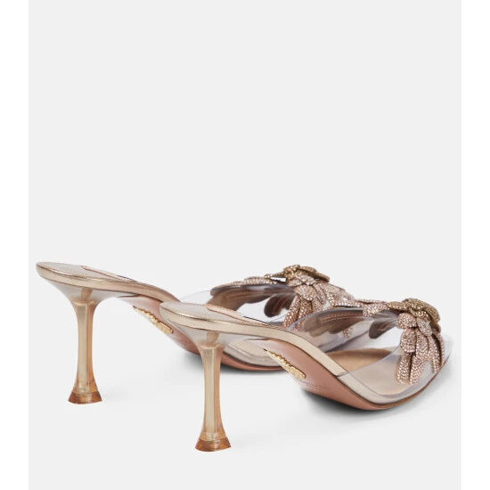 Aquazzura Galactic Flower PVC Mules 4 Aquazzura Galactic Flower PVC Mules - Image 2