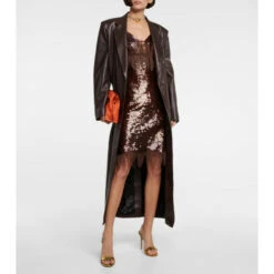 Aquazzura So Nude Snake-effect Leather Sandals