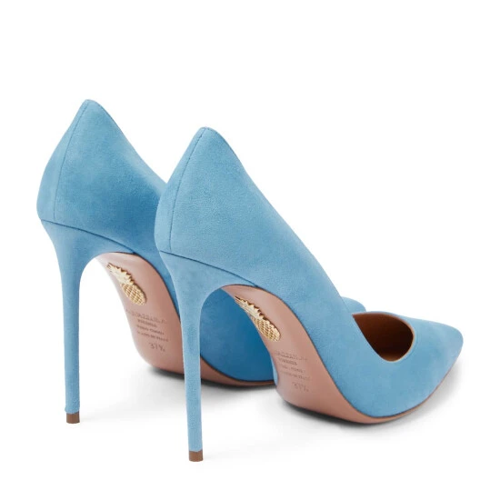 Aquazzura Purist 105 Suede Pumps 4 Aquazzura Purist 105 Suede Pumps - Image 2