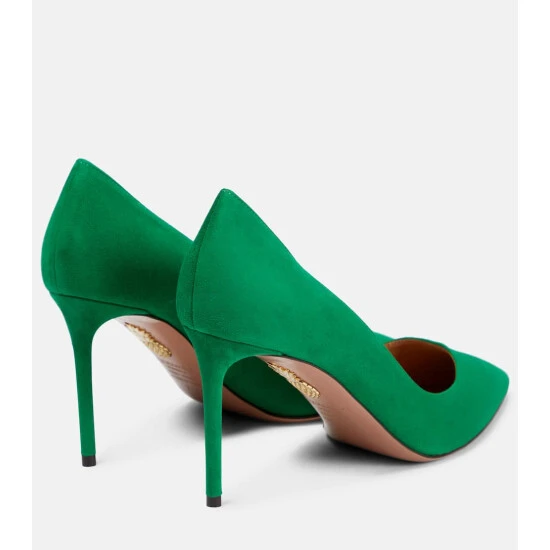 Aquazzura Purist 85 Suede Pumps 4 Aquazzura Purist 85 Suede Pumps - Image 2