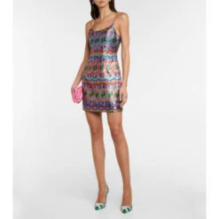 Aquazzura Gatsby Sling Embellished Satin Pumps