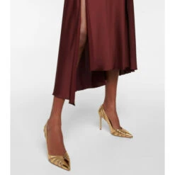 Aquazzura The Spy 105 Metallic Leather Pumps -Aquazzura Shop unnamed file 732