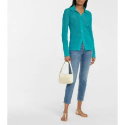 Aquazzura Very Capri Leather Thong Sandals