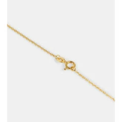 Aquazzura Shop 25 Alighieri The Illuminated Horizon 24kt Gold-plated Bronze And Sterling Silver Necklace