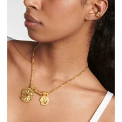 Alighieri The Sun Salutations 24kt Gold-plated Bronze And Silver Single Ear Cuff