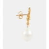 Alighieri The Lustre Of The Moon 24kt Gold-plating Earrings With Pearls