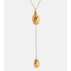 Alighieri Luna Rocks 24kt Gold-plated Bronze Necklace -Aquazzura Shop unnamed file 835