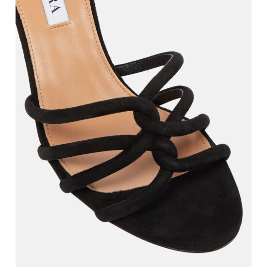 Aquazzura Moon 85 Suede Sandals 7 Aquazzura Moon 85 Suede Sandals - Image 5