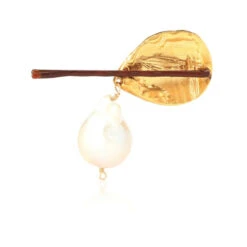 Alighieri Apollos Dance 24kt Gold-plated And Pearl Hair Clip